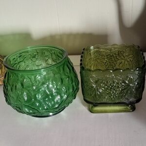 Vintage Green Bowls